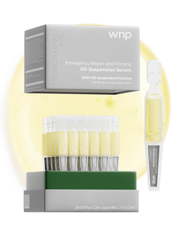 WNP collagen 4D hyaluronic acid Serum Anti AgingOilSuspension SerumBarrier repair Firming Emergency RepairWaterOilBalance SingleUse Vials Skincare for Sensitiveskin12ml004 floz30